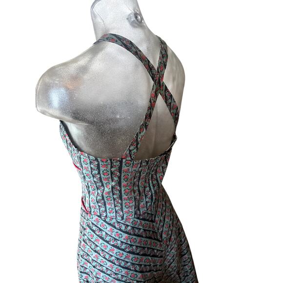 Vintage 90s Y2k MORBID THREADS Pinup Dress WHIMSY GOTH GRUNGE Skulls Roses S - Picture 14 of 14